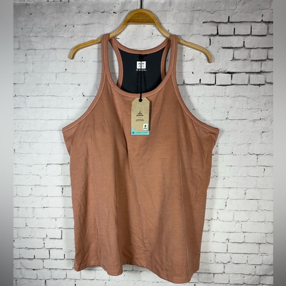 prAna Becksa Tank Plus Women's 3X Tank Top Blush Pink New Stretch Active